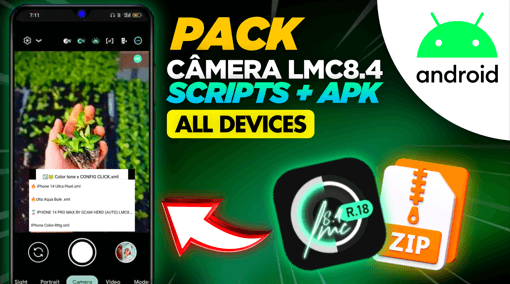 Melhores apps para personalizar Android em 2026 Pack Camera Scripts APK