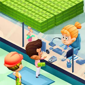 Idle Bank Tycoon v 1.90.0 MOD APK Dinheiro Infinito Idle Bank Tycoon: Money Empire